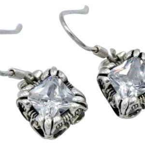 Silpada W3383 ‘Blissful Thinking’ Cubic Zirconia Sterling Silver Earrings
